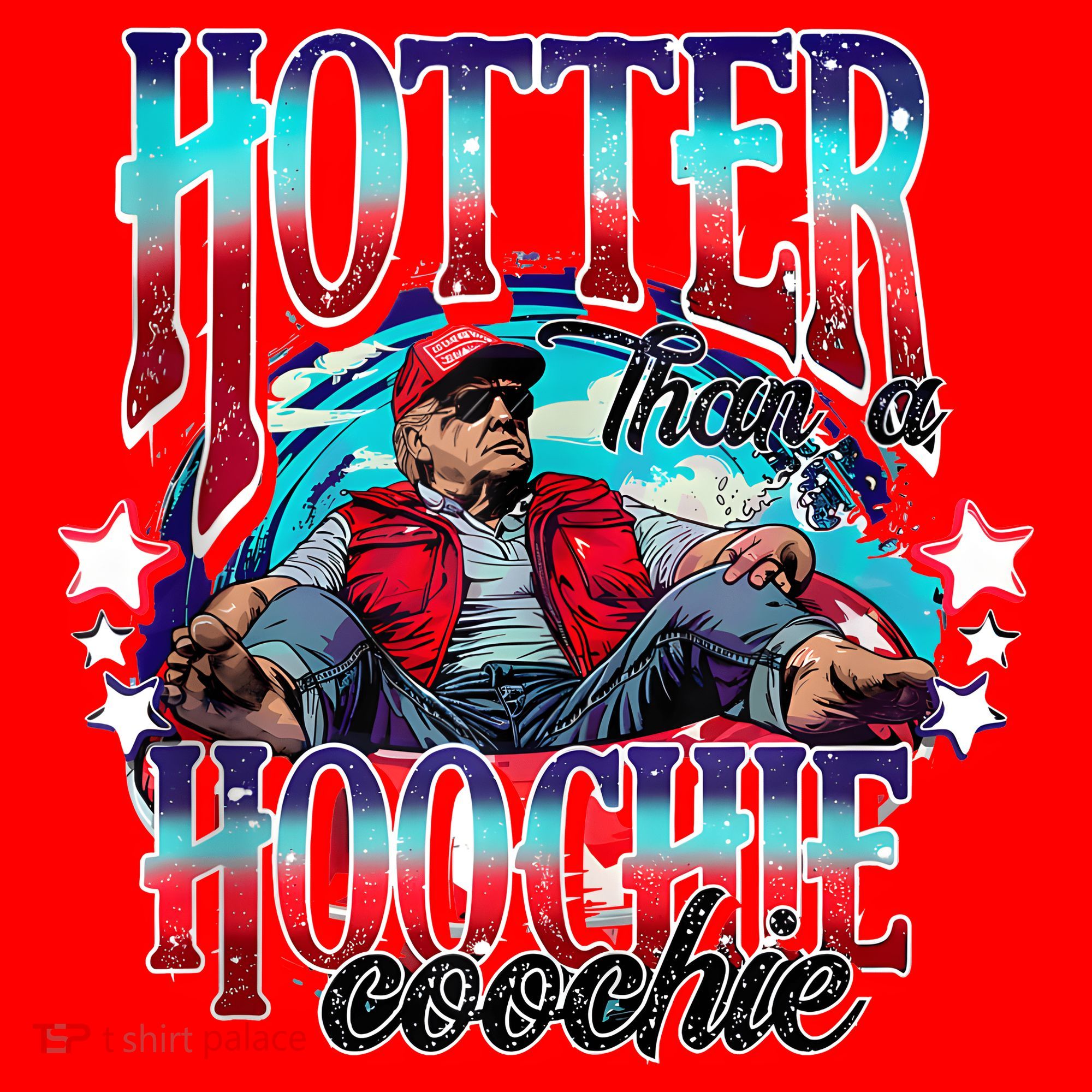 Funny Cute Trump Hotter Than A Hoochie Coochie Santa Hat