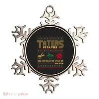Funny Christmas Taters Potatoes Ugly Christmas Sweater Ornament thumb 0