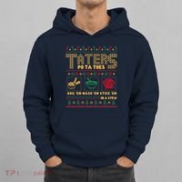 Funny Christmas Taters Potatoes Ugly Christmas Sweater Hoodie thumb 0
