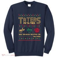 Funny Christmas Taters Potatoes Ugly Christmas Sweater Sweatshirt thumb 0