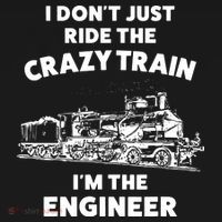 Funny Crazy Train Engineer Shirts For Women Men Backpack thumb 2