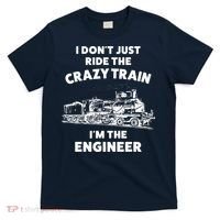 Funny Crazy Train Engineer Shirts For Women Men T-Shirt thumb 0
