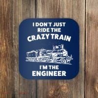 Funny Crazy Train Engineer Shirts For Women Men Coaster thumb 0