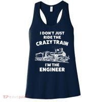 Funny Crazy Train Engineer Shirts For Women Men Women's Tank Top thumb 0