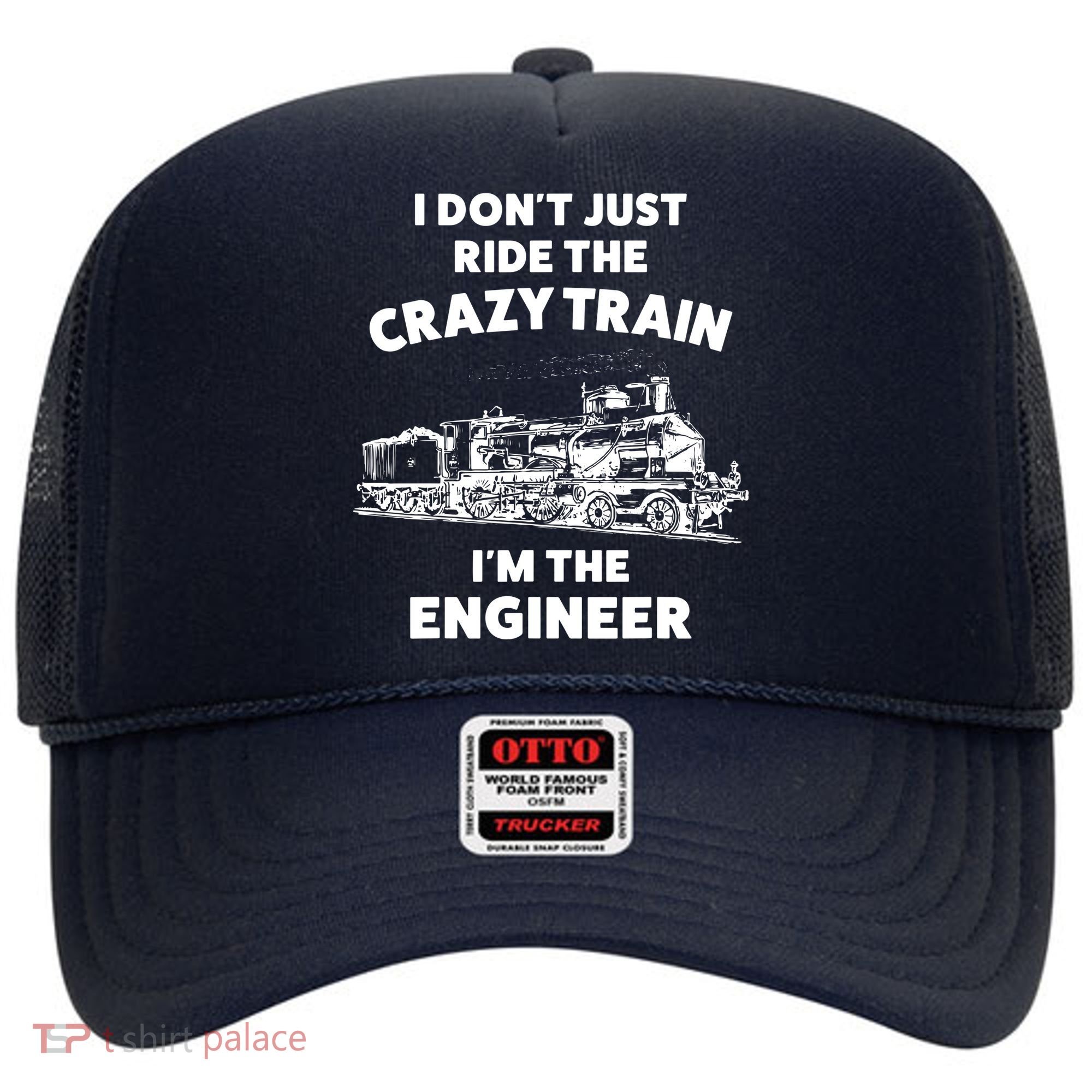 Funny Crazy Train Engineer Shirts For Women Men Hat