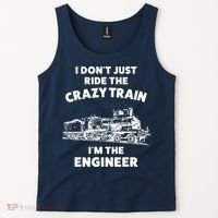 Funny Crazy Train Engineer Shirts For Women Men Tank Top thumb 2