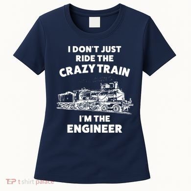 Funny Crazy Train Engineer Shirts For Women Men Women's T-Shirt