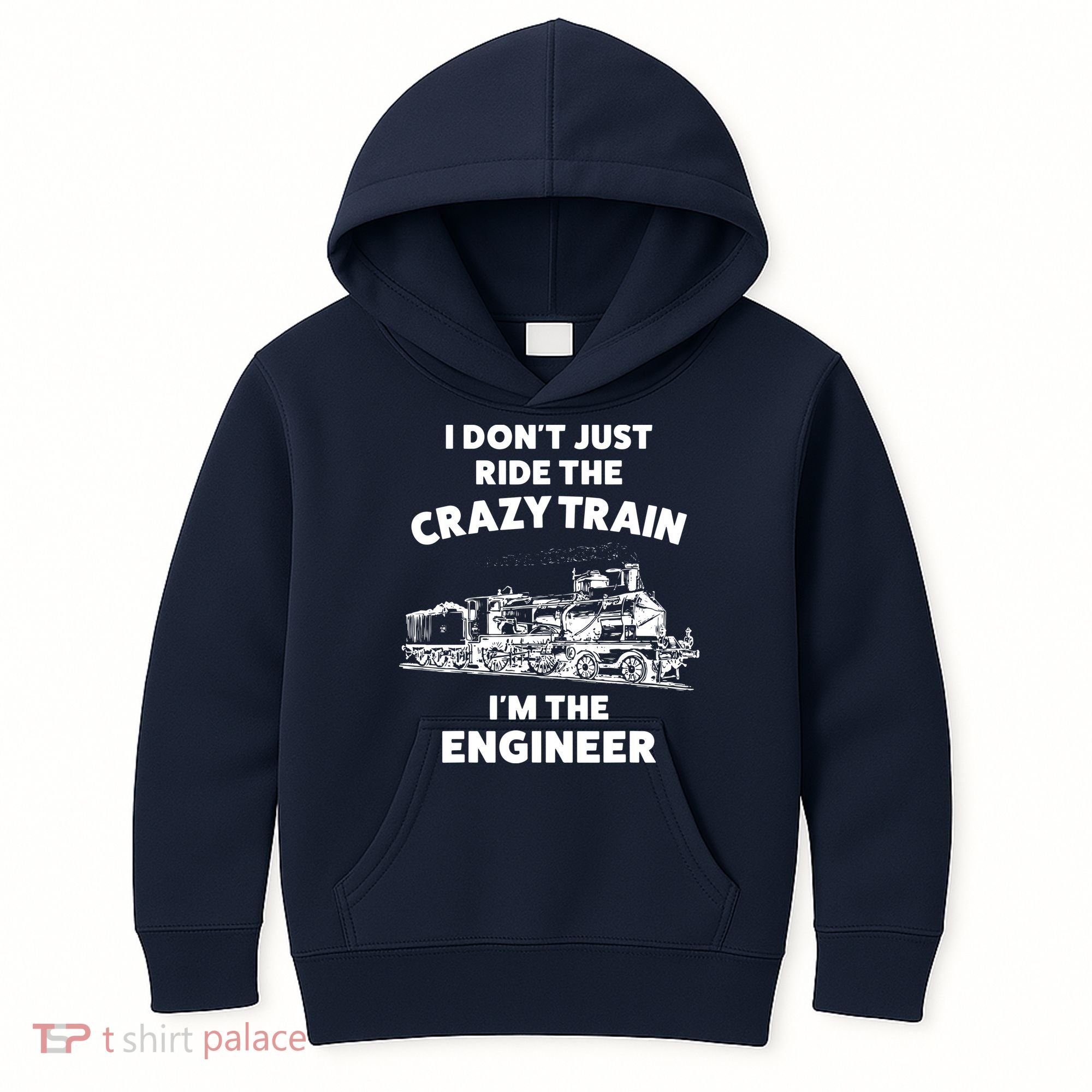 Funny Crazy Train Engineer Shirts For Women Men Kids Hoodie