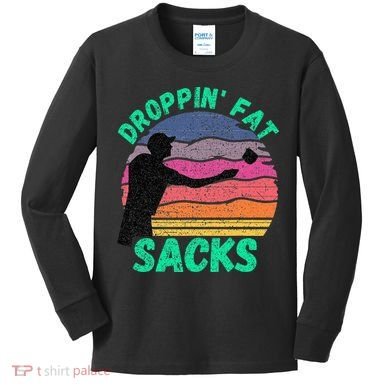Funny Cornhole Team Cornhole Accessories Kids Long Sleeve Shirt