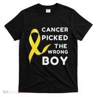 Funny Cancer Treatment Gifts Cancer You Picked The Wrong Guy T-Shirt thumb 0