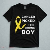Funny Cancer Treatment Gifts Cancer You Picked The Wrong Guy T-Shirt thumb 5