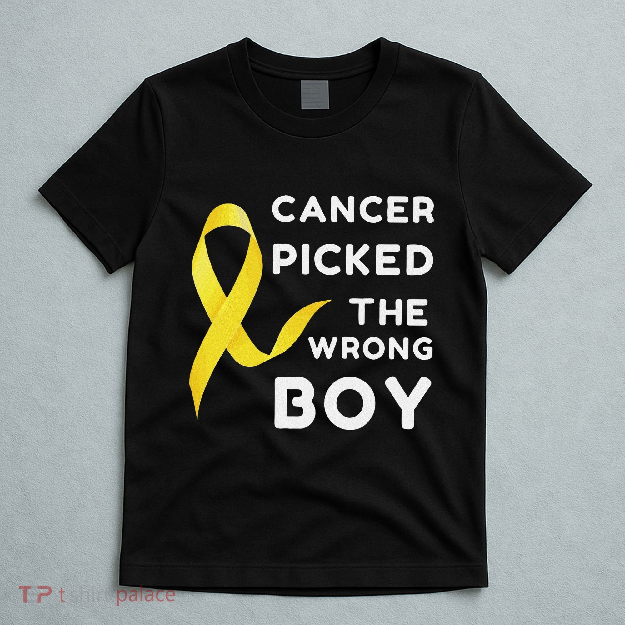 Funny Cancer Treatment Gifts Cancer You Picked The Wrong Guy T-Shirt