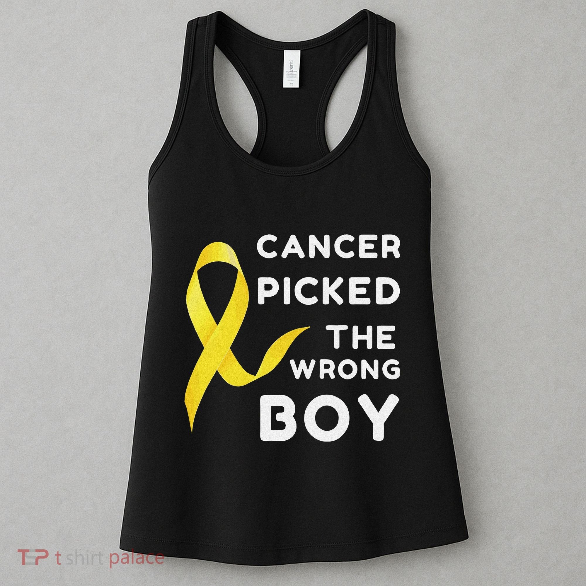 Funny Cancer Treatment Gifts Cancer You Picked The Wrong Guy Women's Tank Top