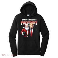 Funny Christmas Trump With Santa Favorite President Meaningful Gift Women's Hoodie thumb 0