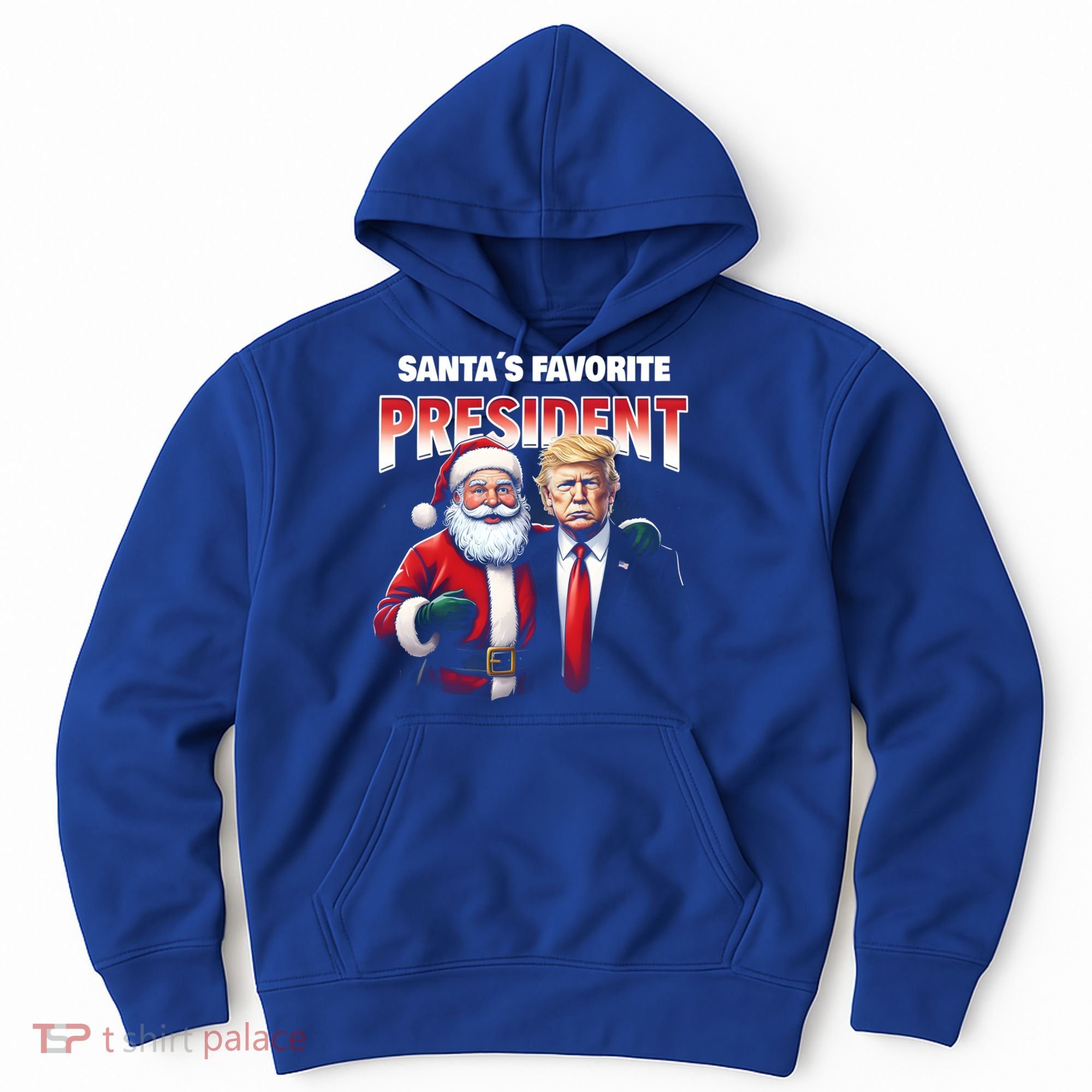 Funny Christmas Trump With Santa Favorite President Meaningful Gift Hoodie