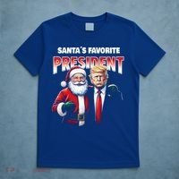 Funny Christmas Trump With Santa Favorite President Meaningful Gift T-Shirt thumb 5