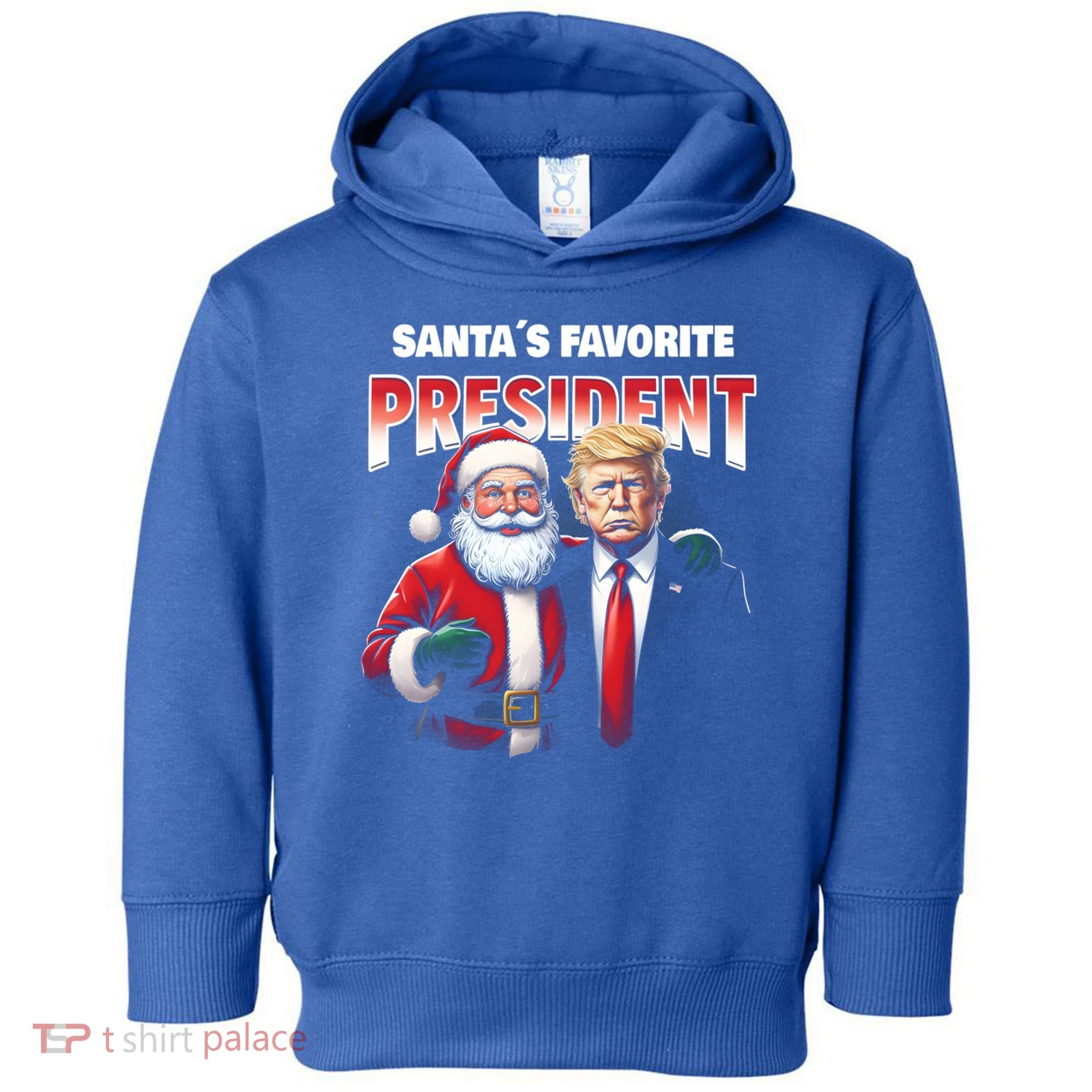Funny Christmas Trump With Santa Favorite President Meaningful Gift Toddler Hoodie