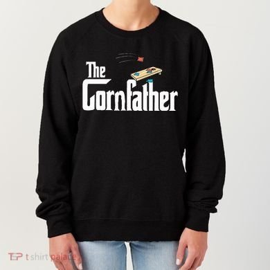 Funny Cornhole The Cornfather Funny Fathers Women's Sweatshirt
