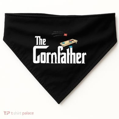 Funny Cornhole The Cornfather Funny Fathers USA-Made Doggie Bandana