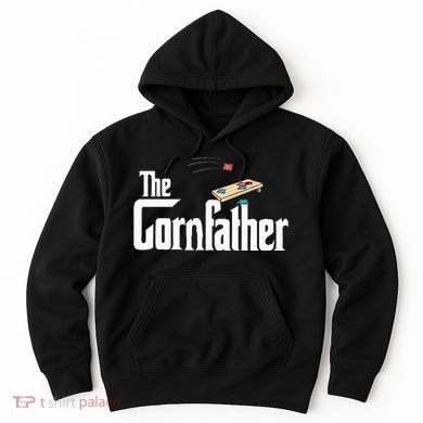 Funny Cornhole The Cornfather Funny Fathers Hoodie