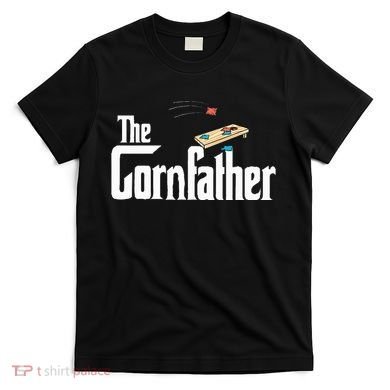Funny Cornhole The Cornfather Funny Fathers T-Shirt