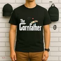 Funny Cornhole The Cornfather Funny Fathers T-Shirt thumb 6