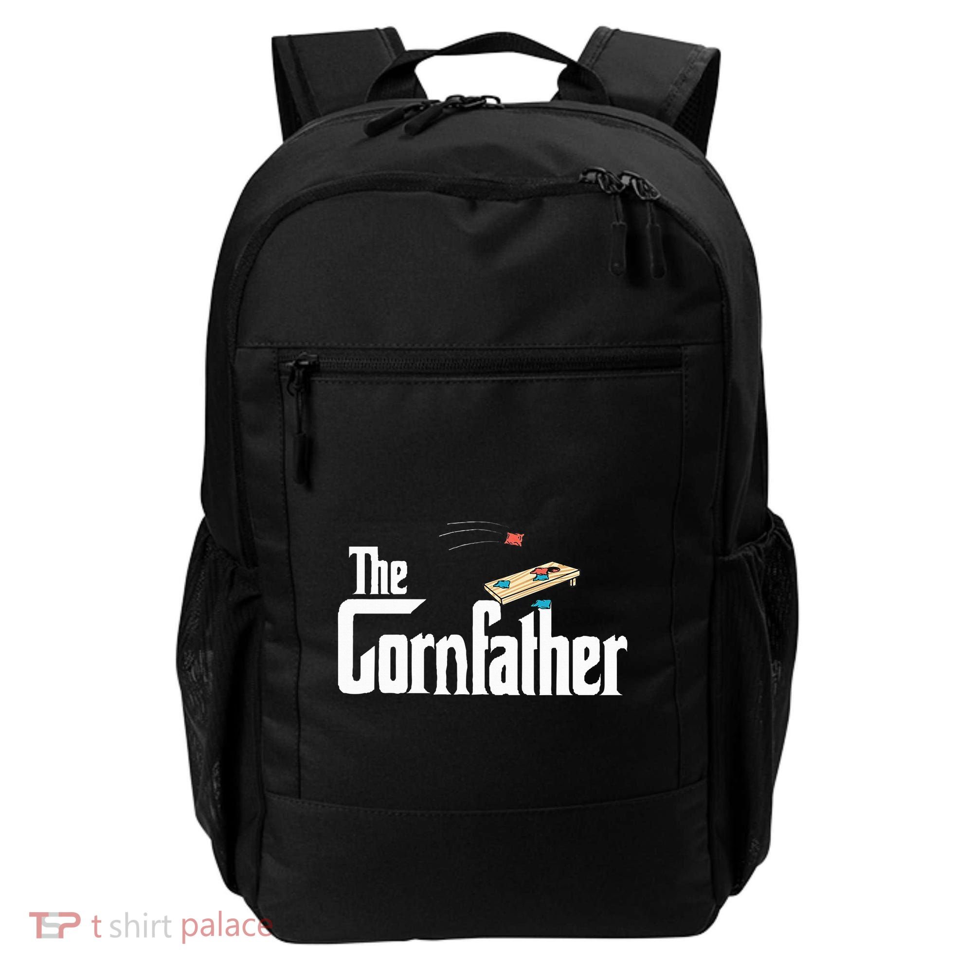 Funny Cornhole The Cornfather Funny Fathers Backpack