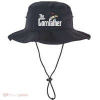 Funny Cornhole The Cornfather Funny Fathers Bucket Hat thumb 0