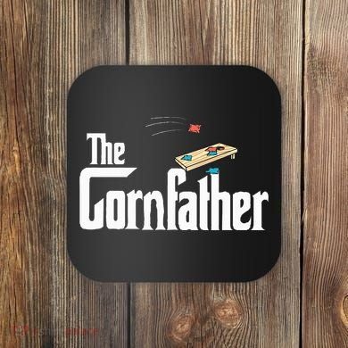 Funny Cornhole The Cornfather Funny Fathers Coaster
