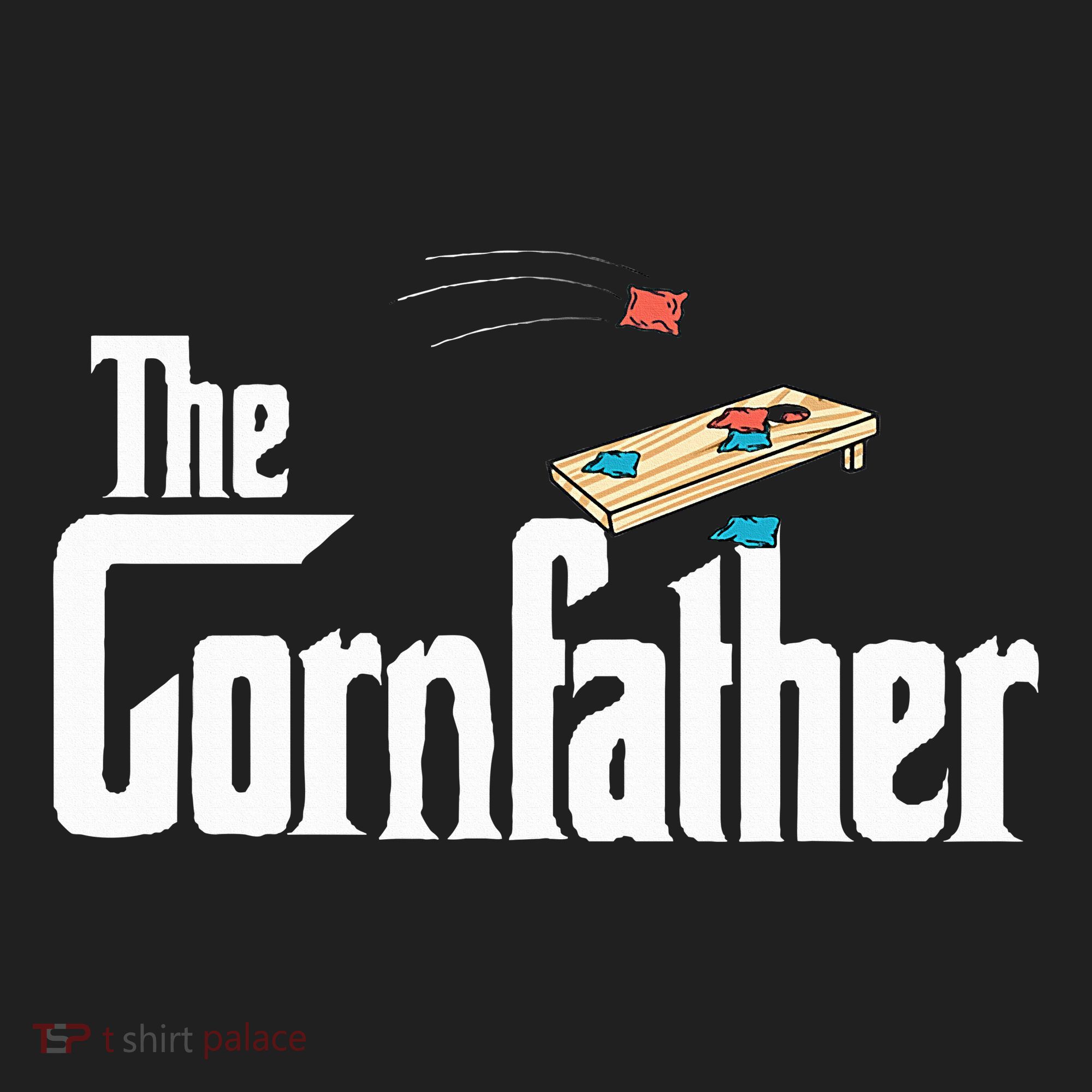 Funny Cornhole The Cornfather Funny Fathers 12oz Stainless Steel Coffee Mug