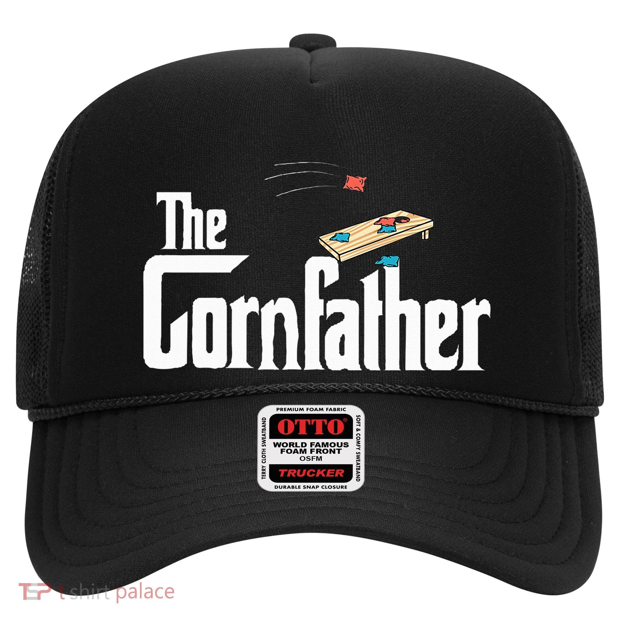 Funny Cornhole The Cornfather Funny Fathers Hat