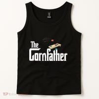 Funny Cornhole The Cornfather Funny Fathers Tank Top thumb 2