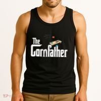 Funny Cornhole The Cornfather Funny Fathers Tank Top thumb 3