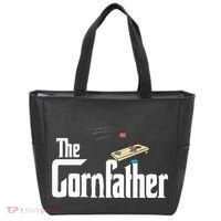 Funny Cornhole The Cornfather Funny Fathers Tote Bag thumb 0