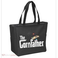 Funny Cornhole The Cornfather Funny Fathers Tote Bag thumb 2