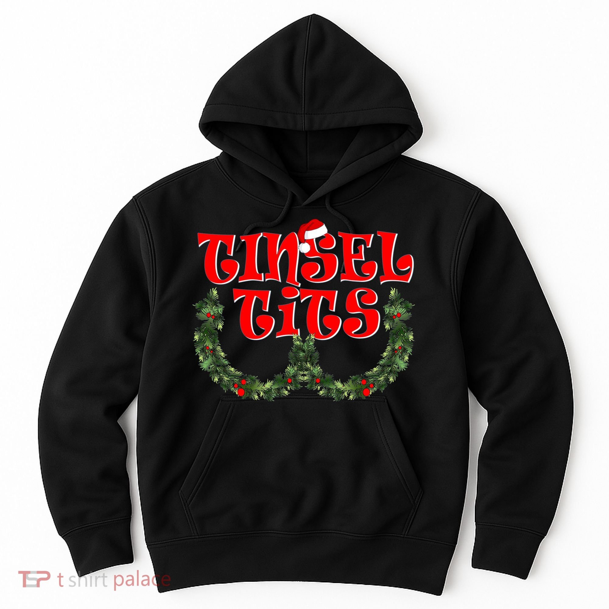 Funny Christmas Tinsel Tits Matching Couples Shirts Hoodie