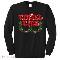 Funny Christmas Tinsel Tits Matching Couples Shirts Sweatshirt thumb 0