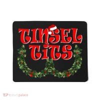 Funny Christmas Tinsel Tits Matching Couples Shirts Mousepad thumb 0