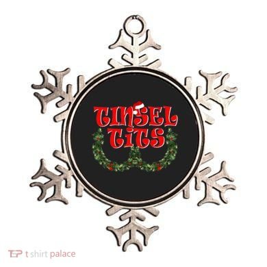 Funny Christmas Tinsel Tits Matching Couples Shirts Ornament