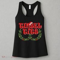 Funny Christmas Tinsel Tits Matching Couples Shirts Women's Tank Top thumb 3