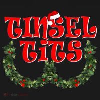 Funny Christmas Tinsel Tits Matching Couples Shirts Women's Tank Top thumb 5