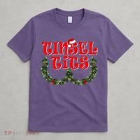 Funny Christmas Tinsel Tits Matching Couples Shirts T-Shirt thumb 4