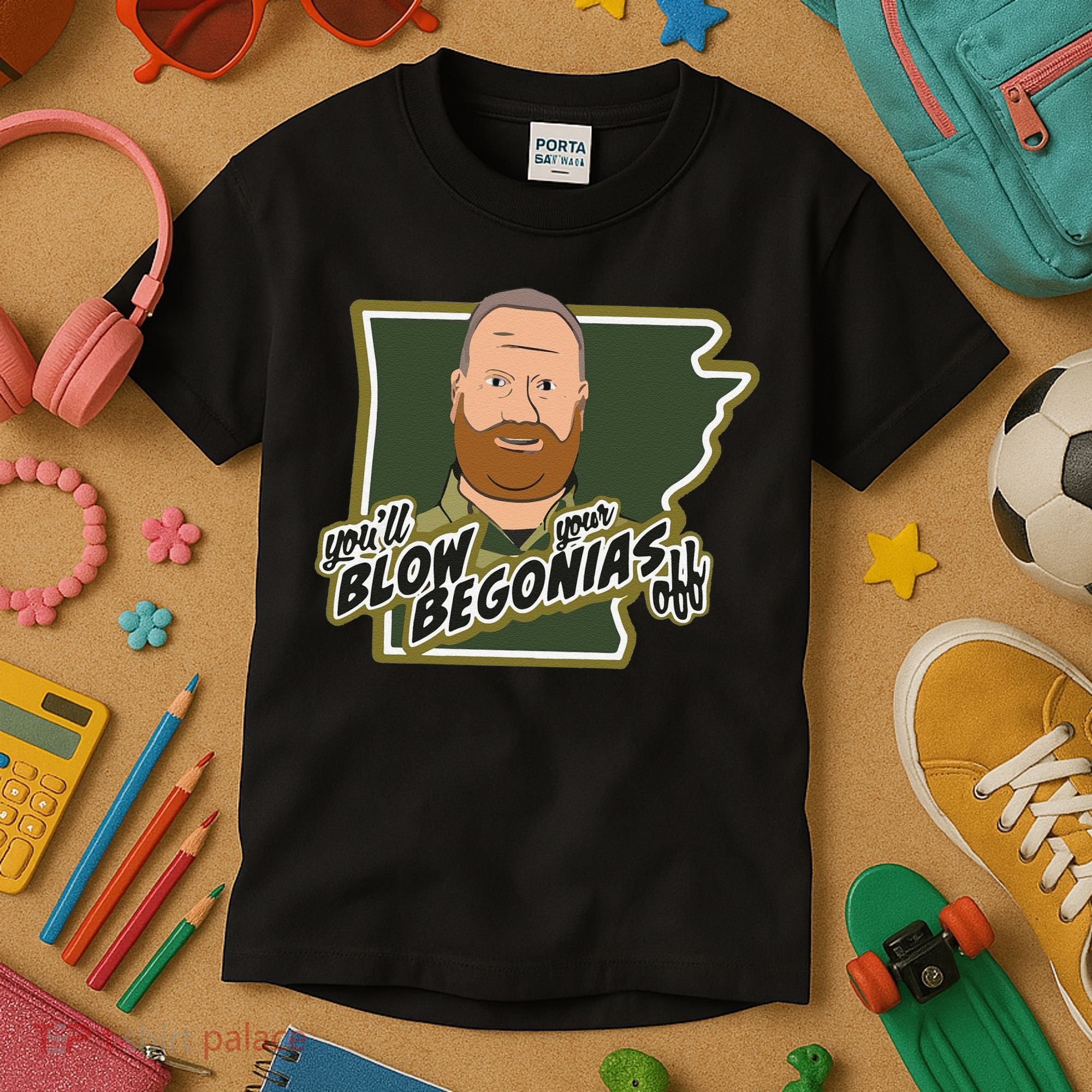 Funny Chief Taylor You’Ll Blow Your Begonias Off Kids T-Shirt