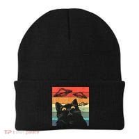 Funny Cat Tee, Galaxy Cat Spaceship Alien Cat UFO Beanie thumb 0