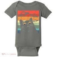 Funny Cat Tee, Galaxy Cat Spaceship Alien Cat UFO Baby Bodysuit thumb 0