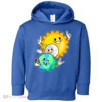 Funny Cute Total Solar Eclipse Earth Moon Sun Selfie Toddler Hoodie thumb 0