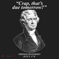 Funny Crap Thats Due Tomorrow Thomas Jefferson Women's Sweatshirt thumb 2