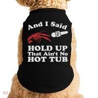 Funny Crawfish That Ain't No Hot Tub Cajun Boil Mardi Gras Doggie Tank thumb 0