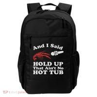 Funny Crawfish That Ain't No Hot Tub Cajun Boil Mardi Gras Backpack thumb 0