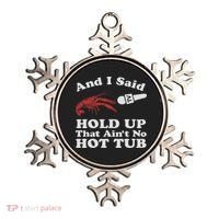 Funny Crawfish That Ain't No Hot Tub Cajun Boil Mardi Gras Ornament thumb 0